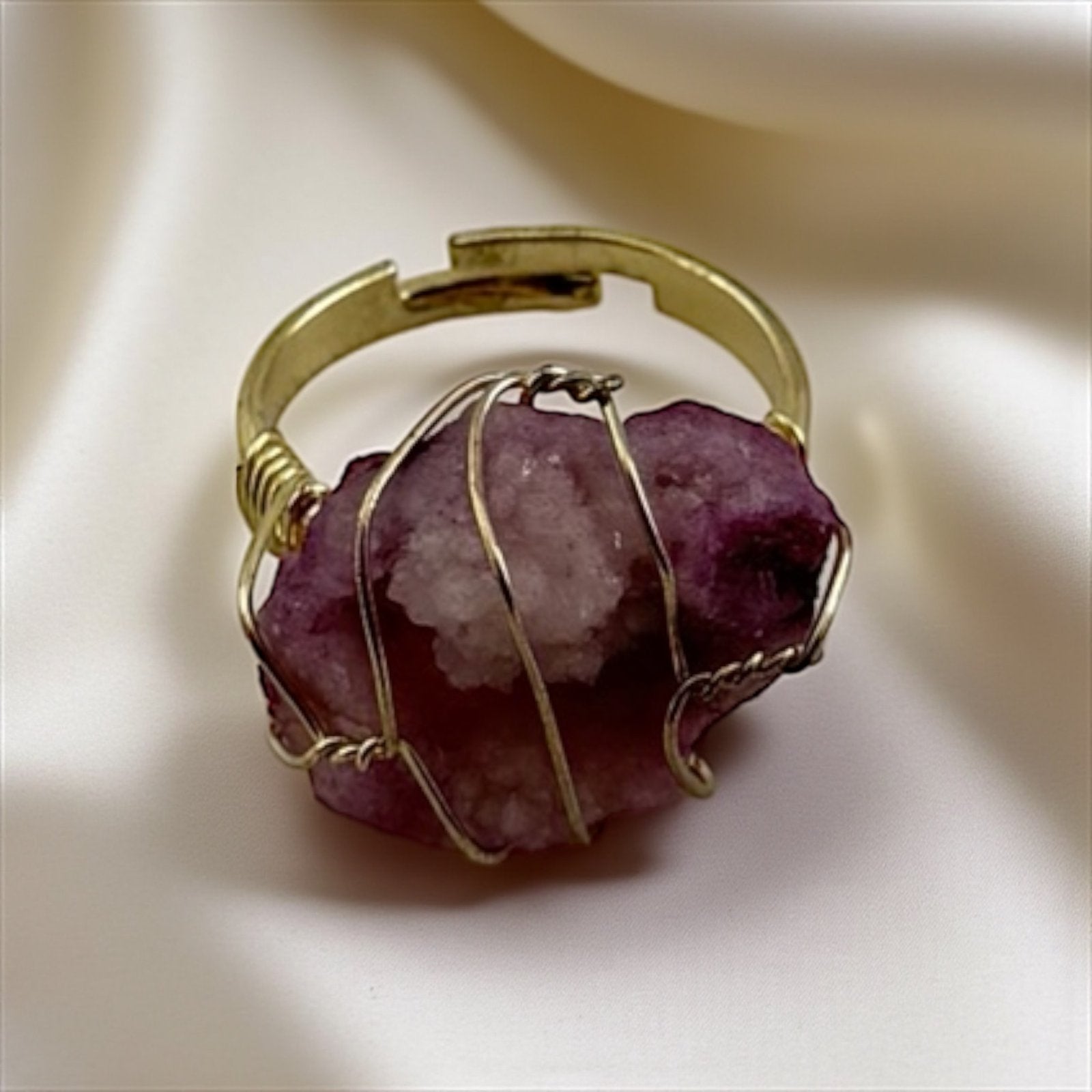 Rose Pulse Amethyst & Pink Tourmaline Ring – Heal Deep, Love Strong