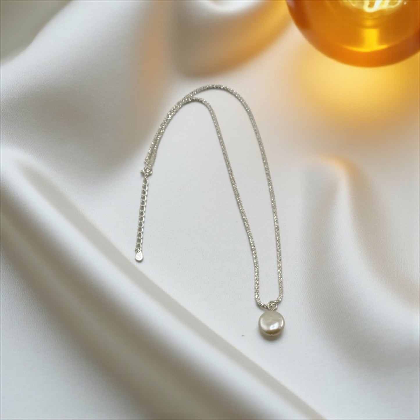 Radiant Clustered Pearl Necklace – Soft Sparkle & Divine Flow