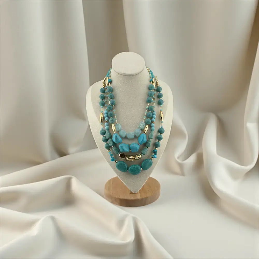 Amazonite & Blue Jade Necklace – Calm Spirit, Strength & Soothing Energy