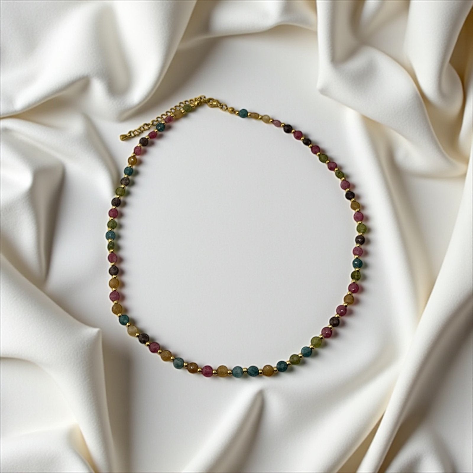 Multi-Color Agate Necklace – Vibrant Energy & Timeless Charm