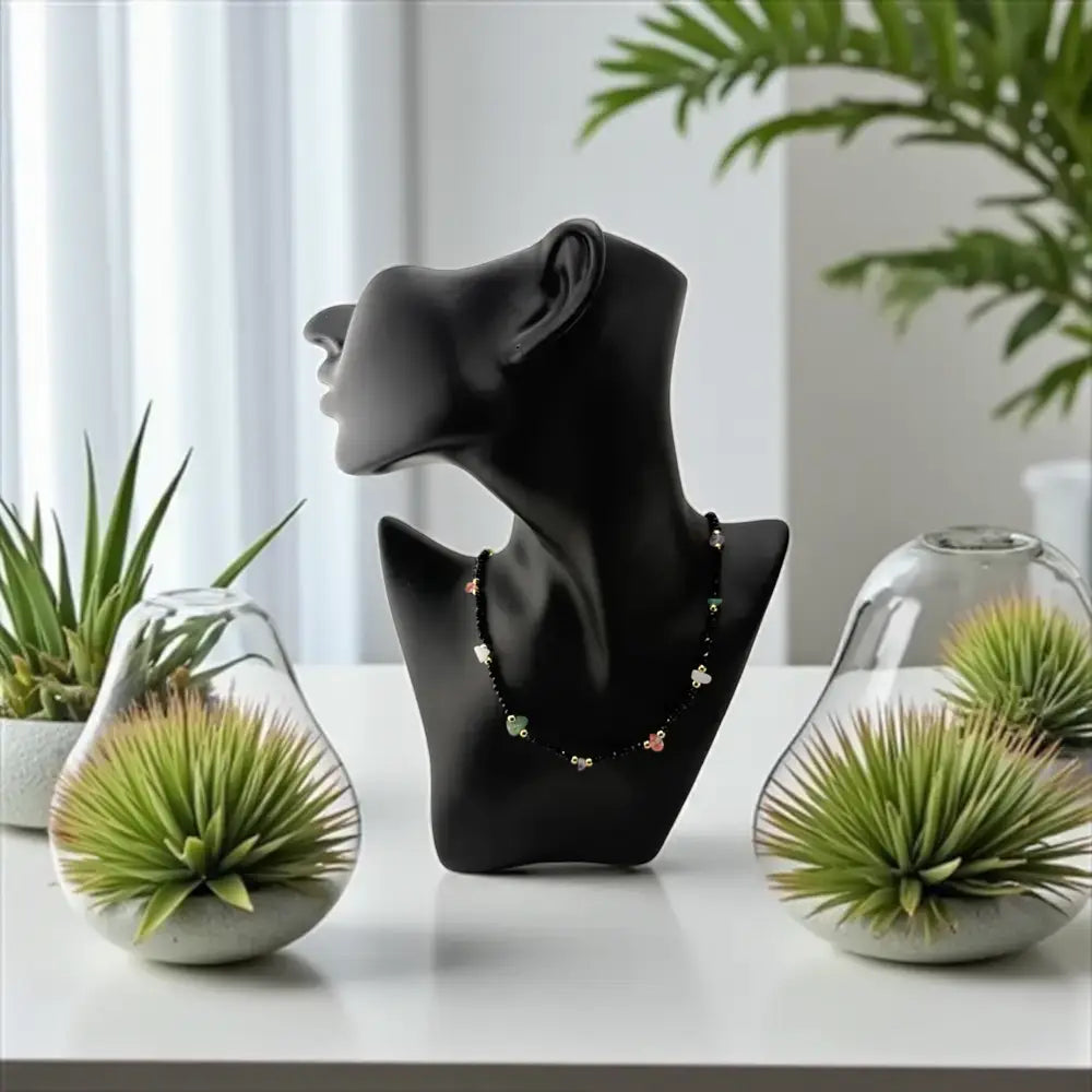 Black Onyx Necklace – Bold Elegance & Protective Grace