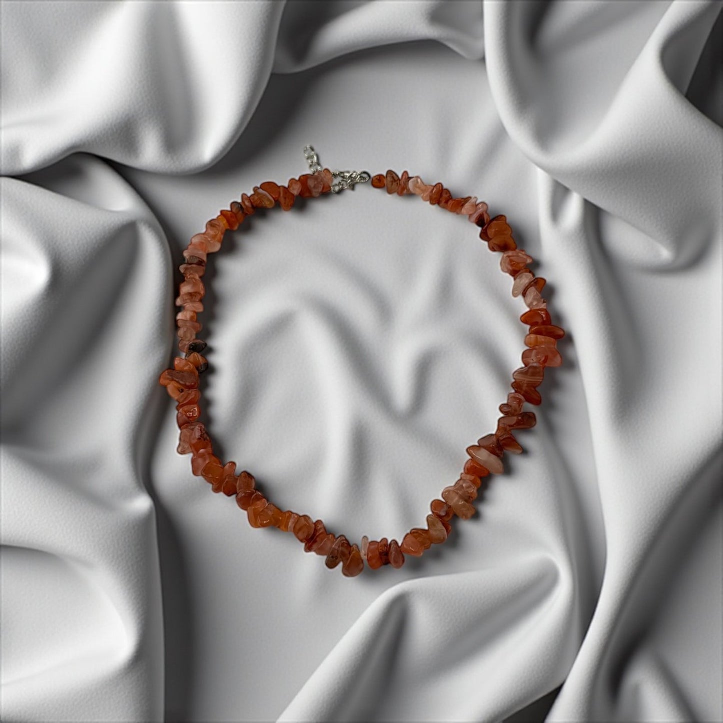 Carnelian Chip Necklace – Fiery Energy & Passionate Flow