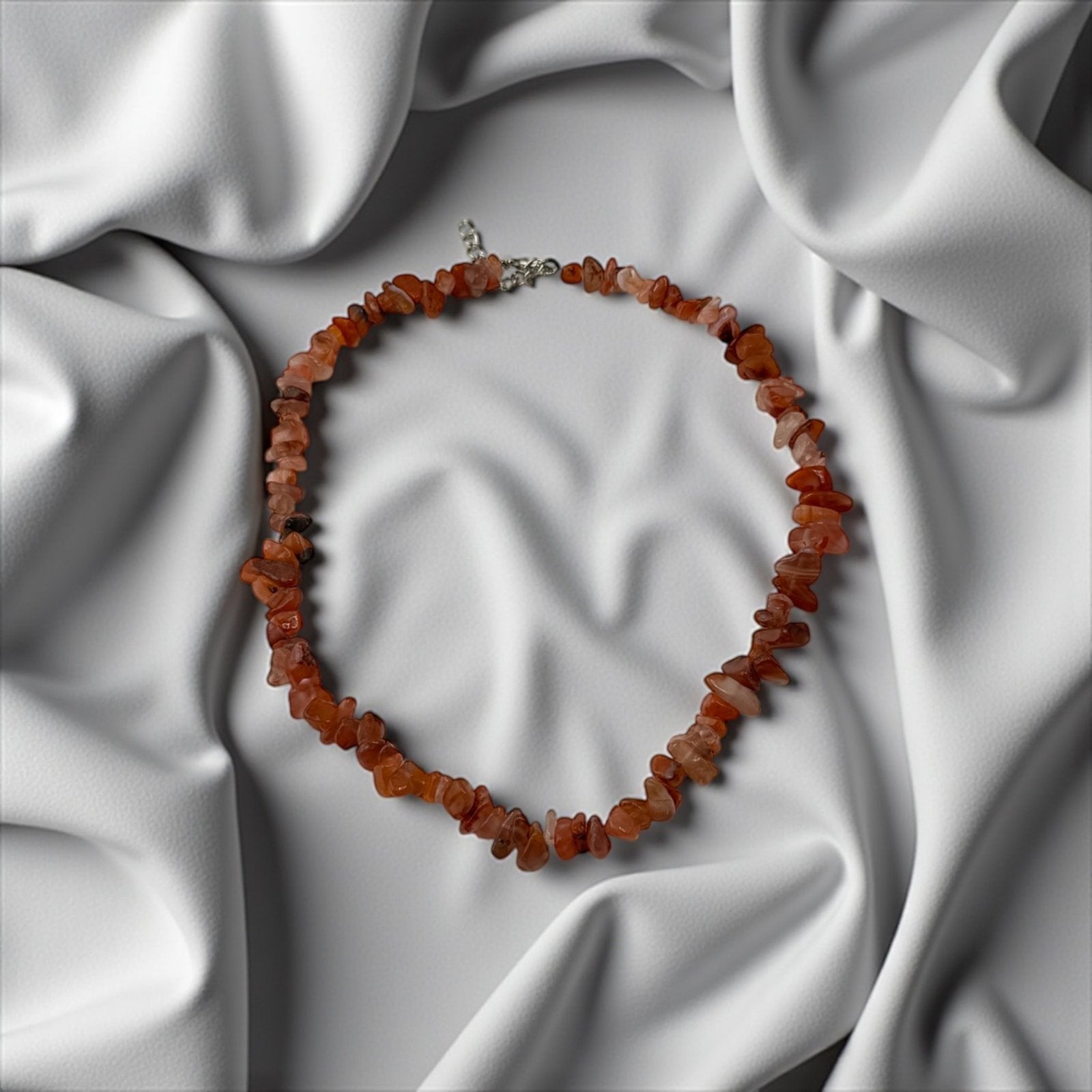Carnelian Chip Necklace – Fiery Energy & Passionate Flow