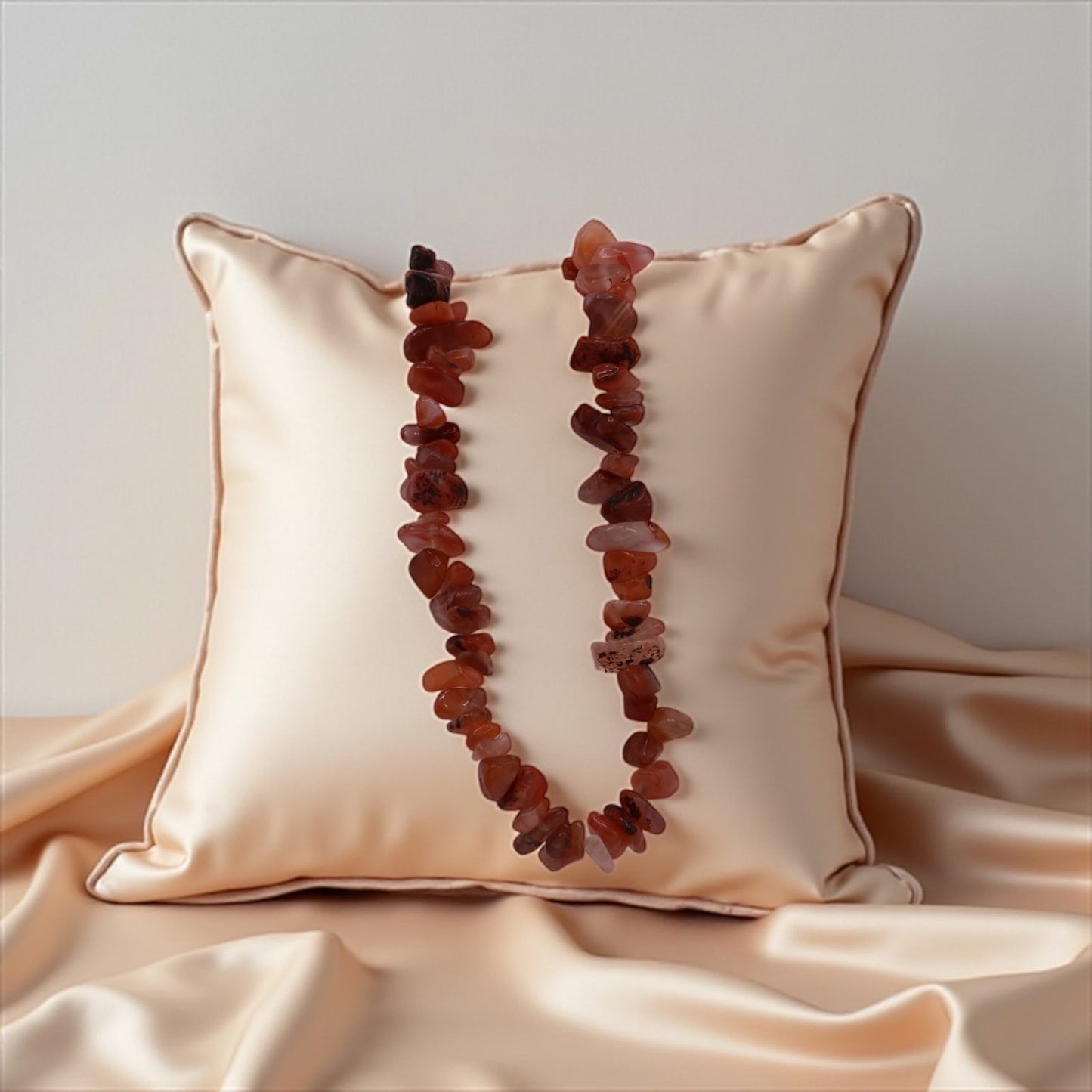 Carnelian Chip Necklace – Fiery Energy & Passionate Flow