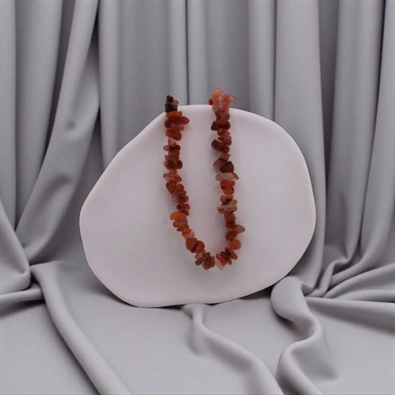 Carnelian Chip Necklace – Fiery Energy & Passionate Flow