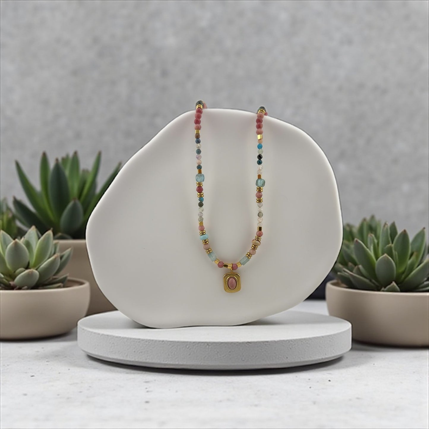 Mixed Gemstone Necklace – Colorful Spirit & Universal Balance
