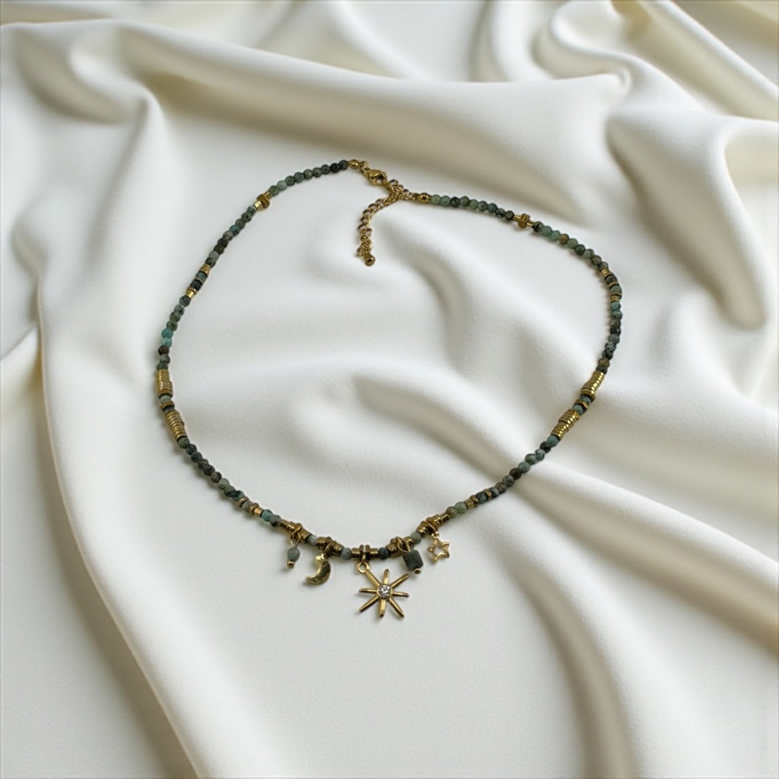 Mixed Turquoise Necklace – Free Flow, Protection & Natural Beauty