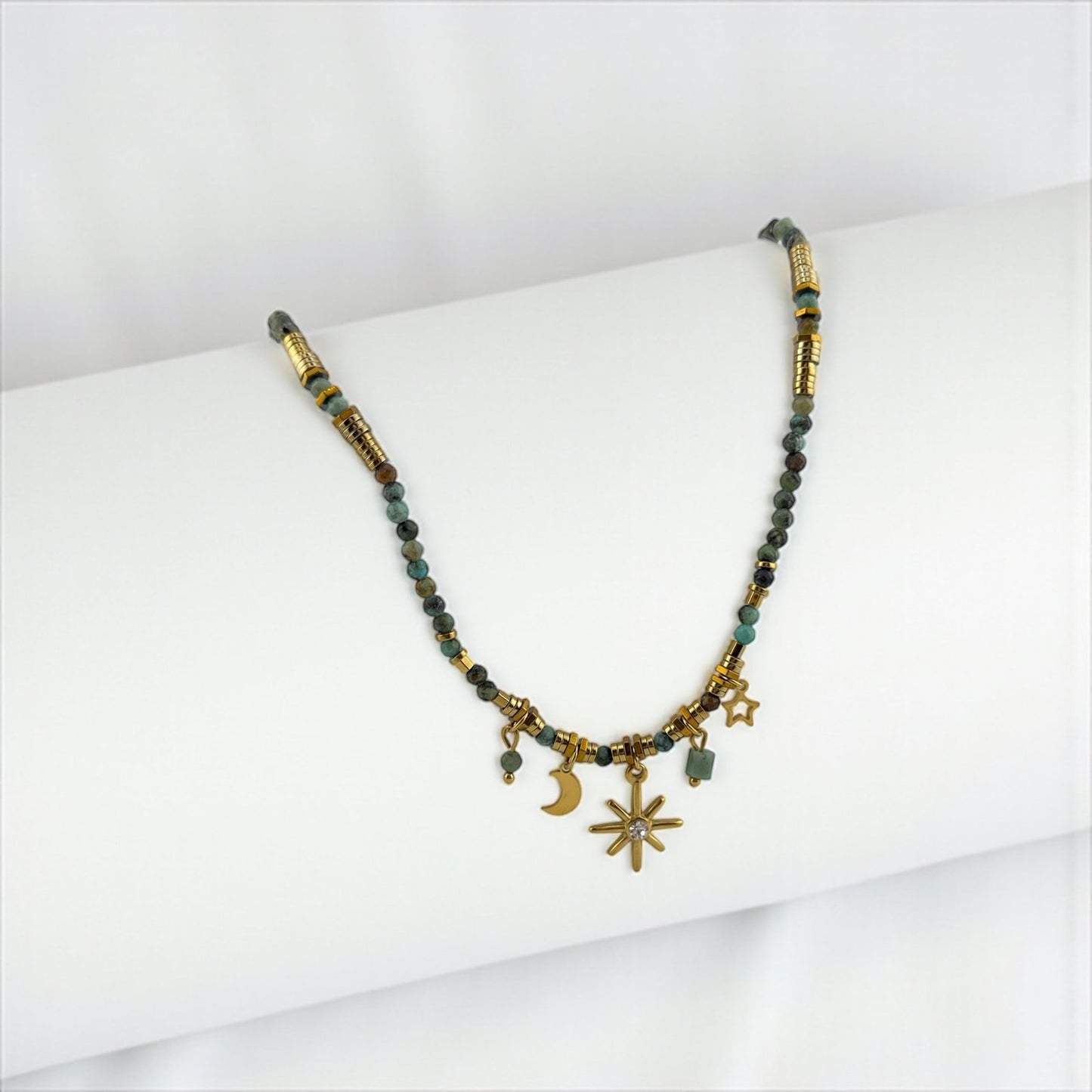 Mixed Turquoise Necklace – Free Flow, Protection & Natural Beauty