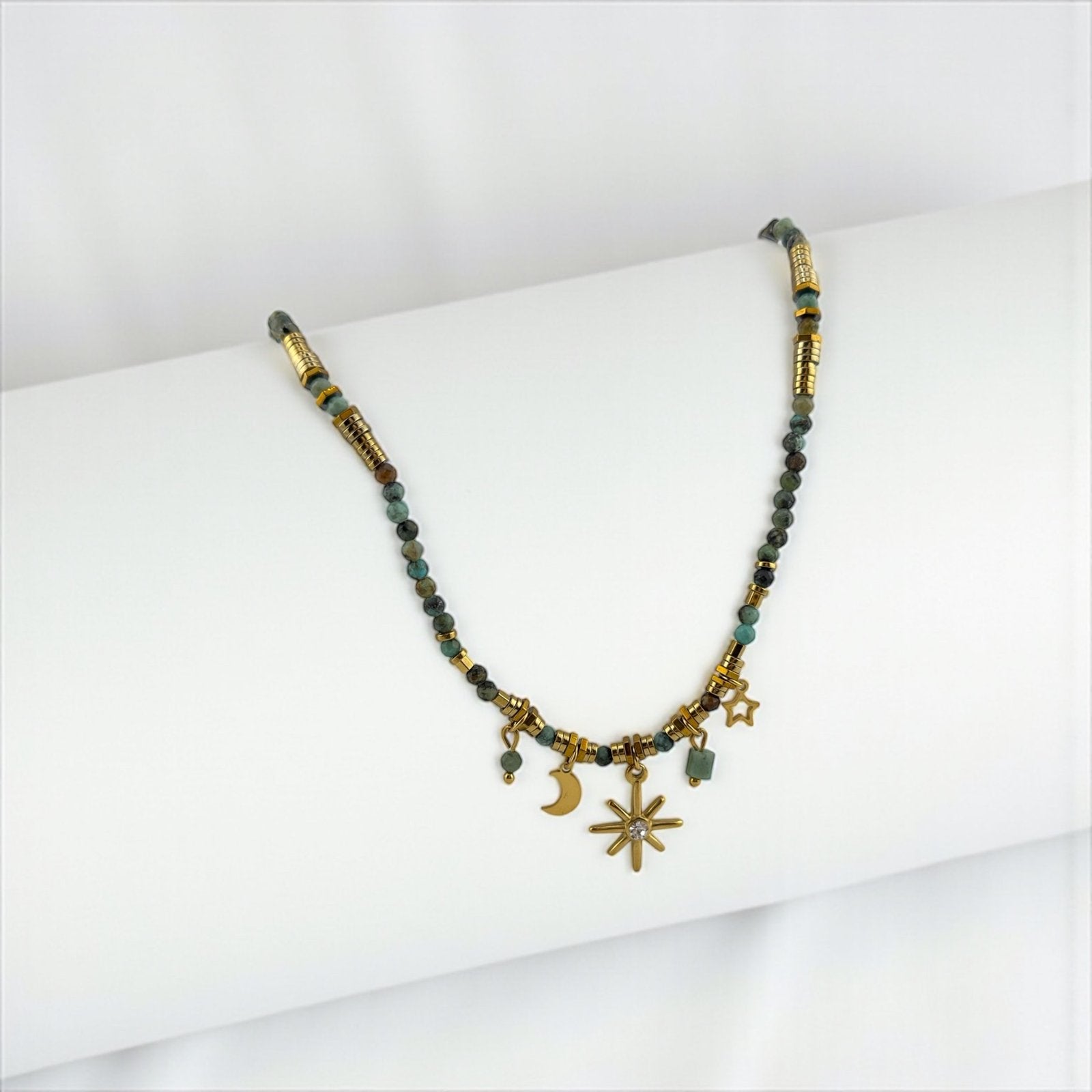 Mixed Turquoise Necklace – Free Flow, Protection & Natural Beauty