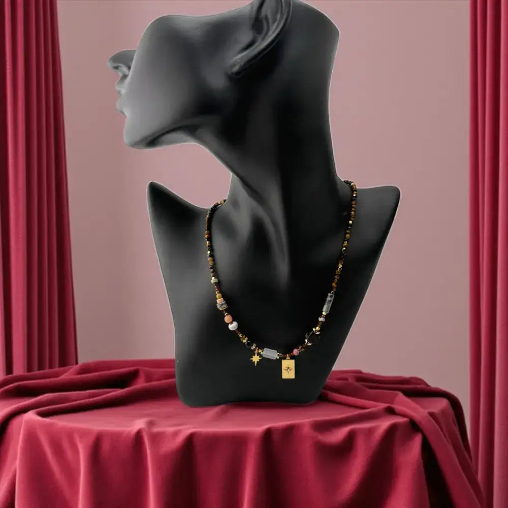 Mixed Crystal Necklace – Healing Vibes & Radiant Spark
