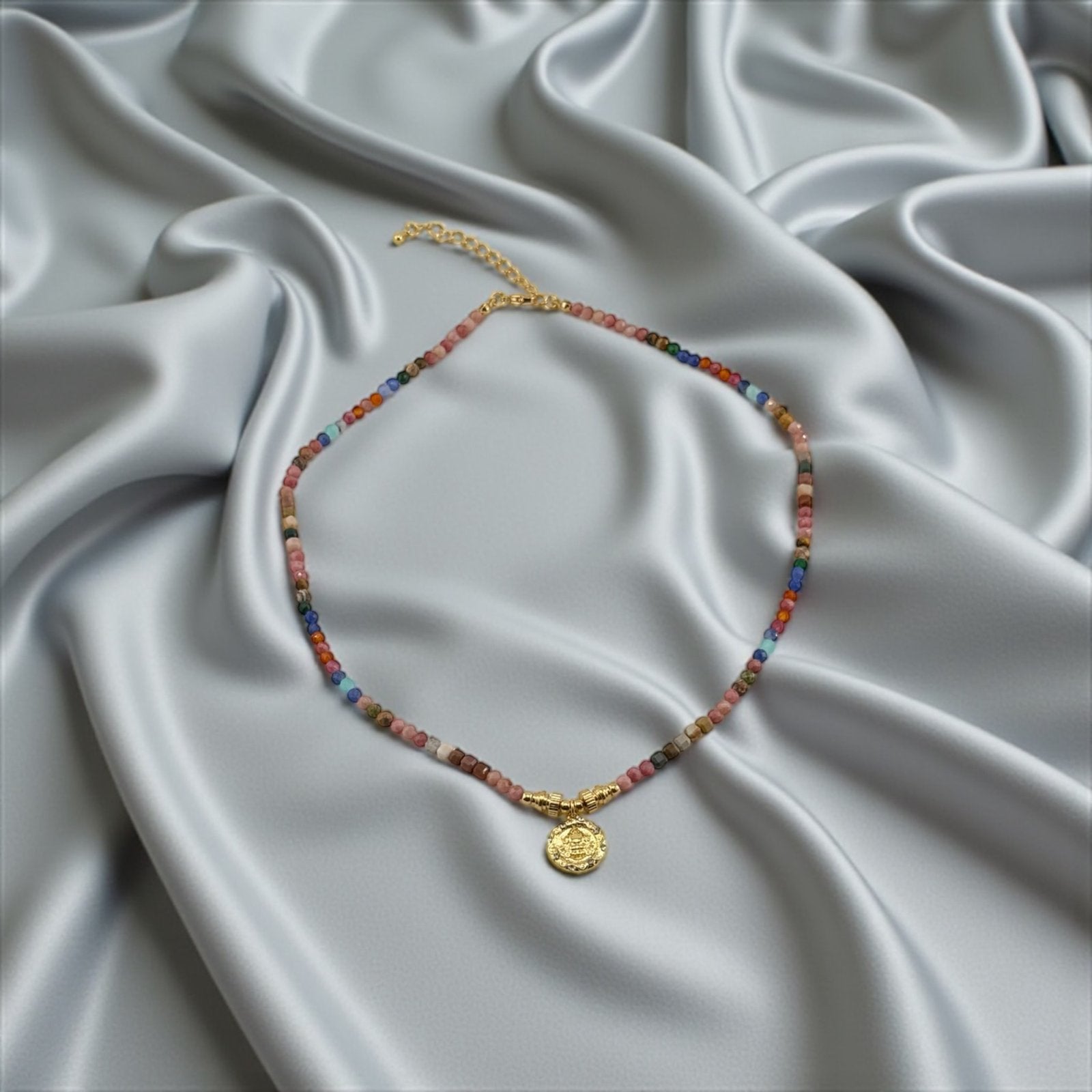 Mixed Gemstone Necklace – Elegant Variety & Timeless Harmony