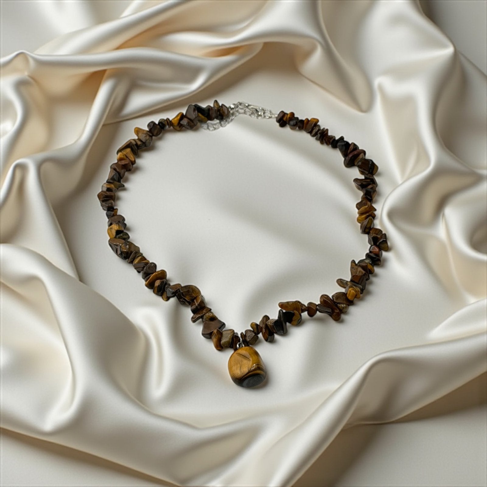 Tiger’s Eye Necklace – Confidence, Strength & Fiery Elegance