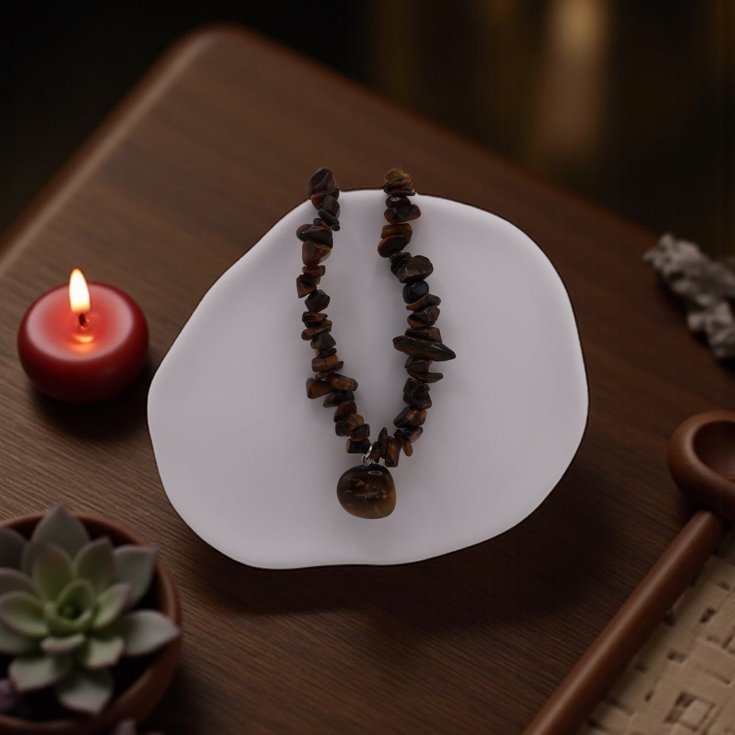 Tiger’s Eye Necklace – Confidence, Strength & Fiery Elegance
