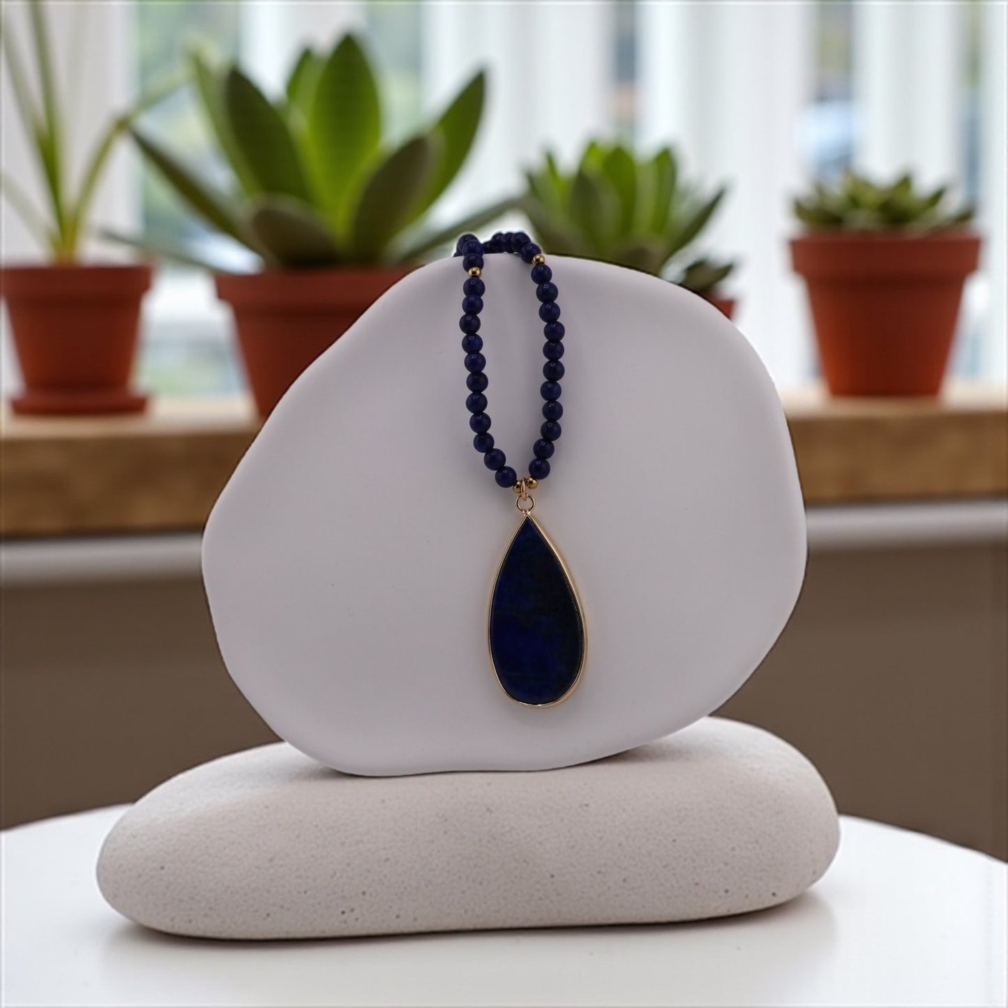 Lapis Lazuli Necklace – Royal Wisdom & Celestial Charm