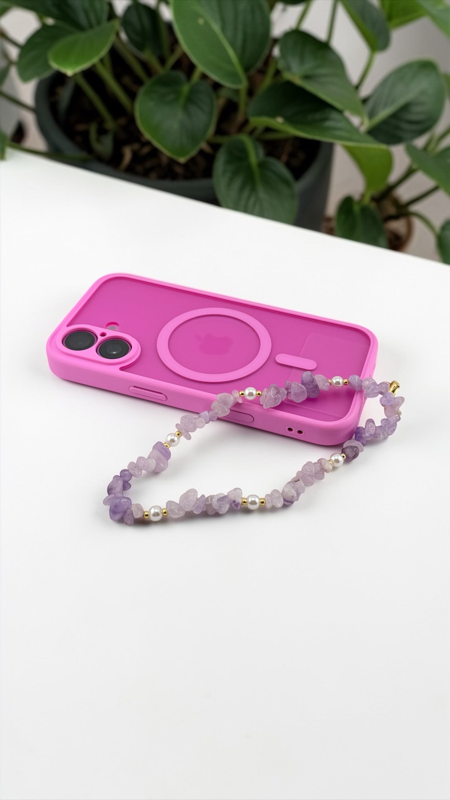 Amethyst Phone Charm – Protection and Calm Energy