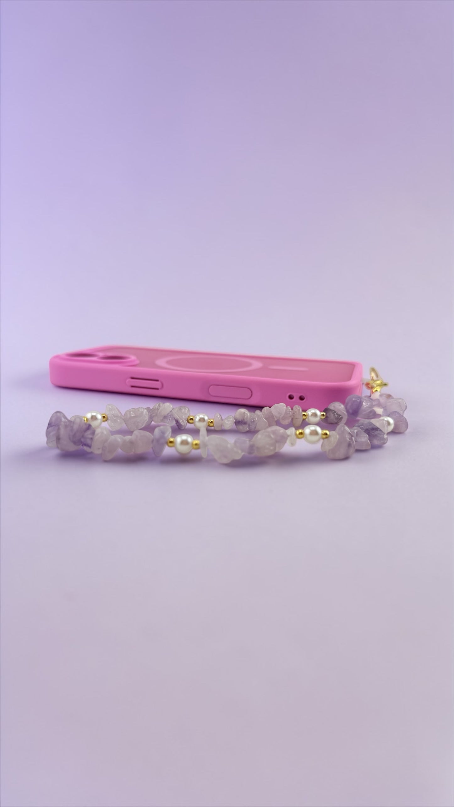 Amethyst Phone Charm – Protection and Calm Energy