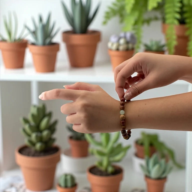Red Jasper, Goldstone, Black Onyx & Jade Bracelet – Balanced Strength with Timeless Energy