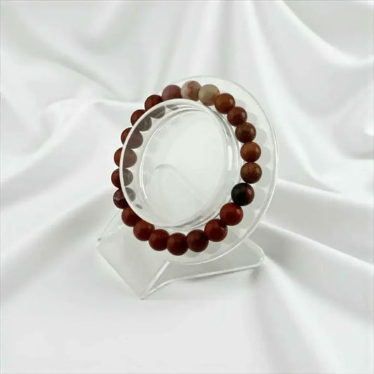 Red Jasper & Howlite Bracelet – Strength, Balance & Calming Spirit