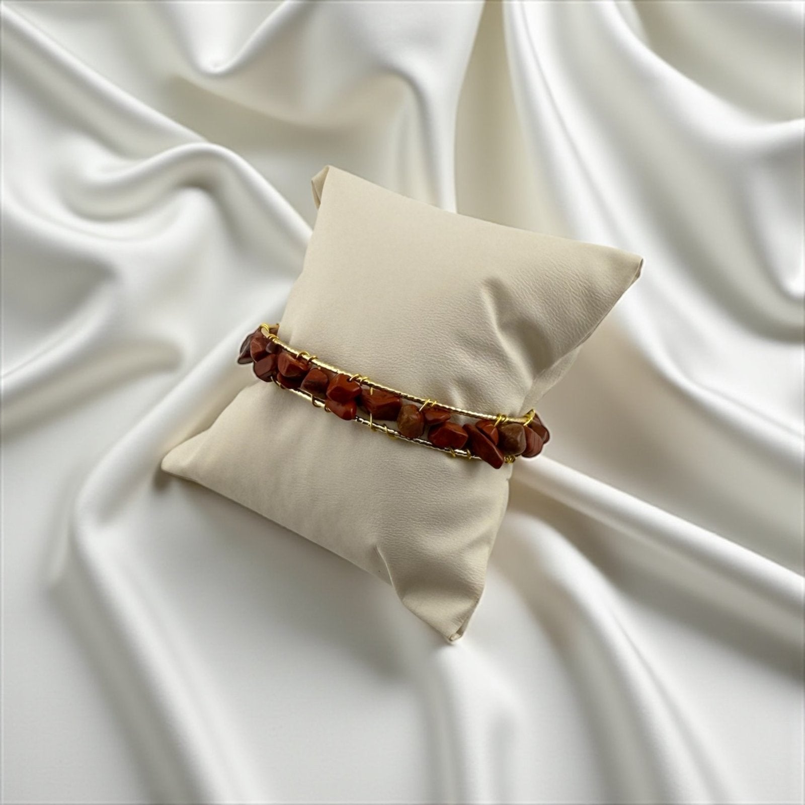 Natural Red Jasper Bracelet – Earthy Warmth & Steady Strength