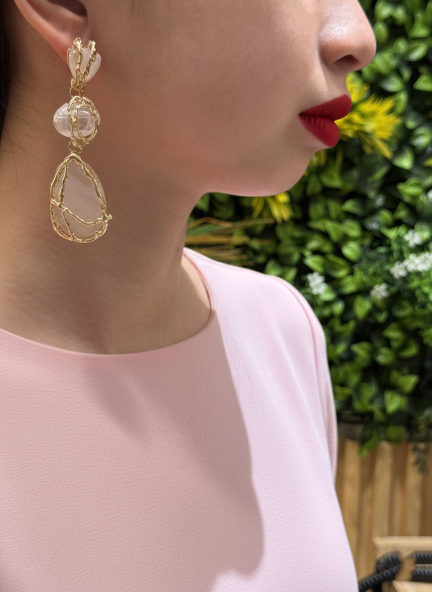 Rose Quartz Earrings – Elegant Healing Jewelry & Radiant Rose Quartz Stone Earrings