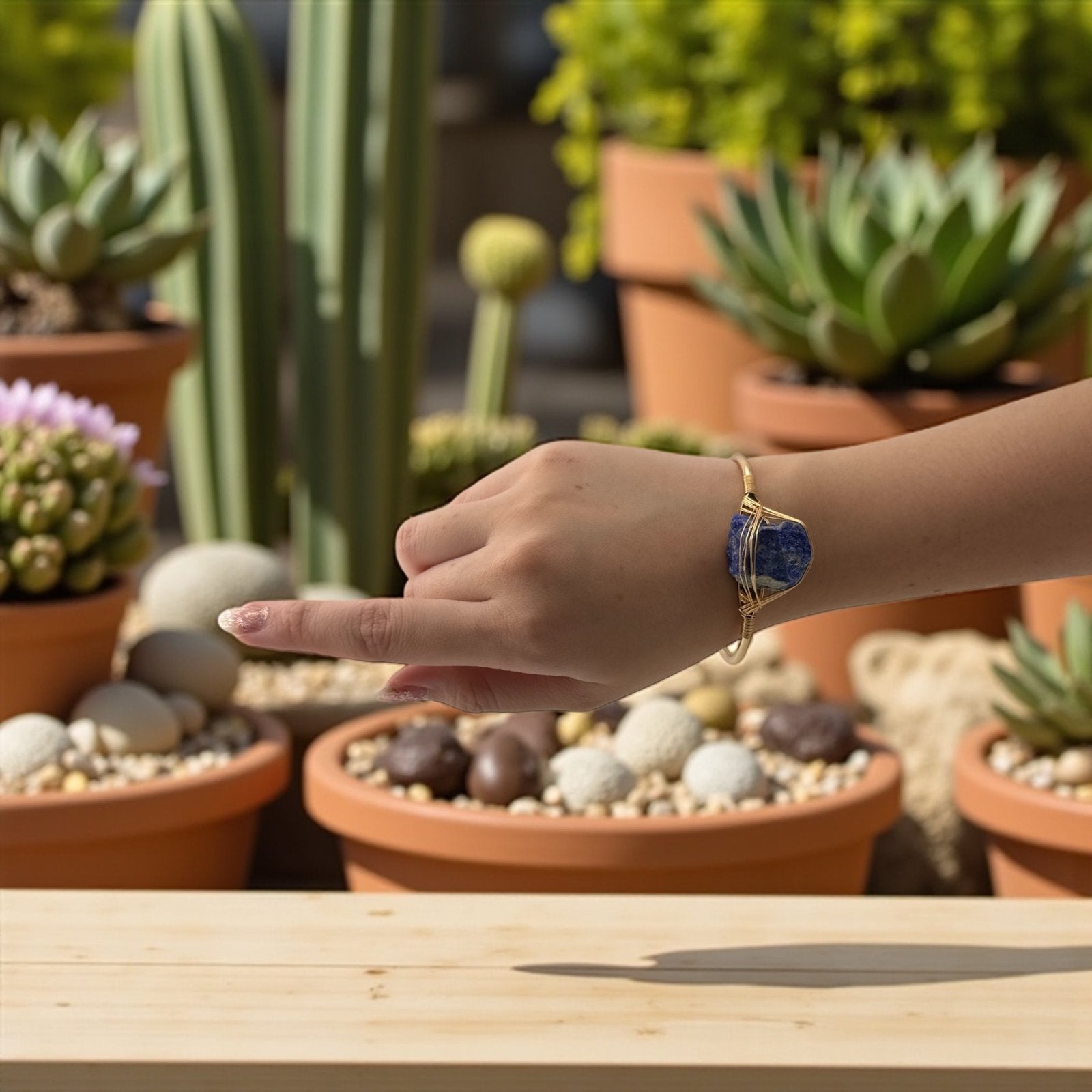 Lapis Lazuli Chunk Bracelet – Royal Wisdom & Deep Truth