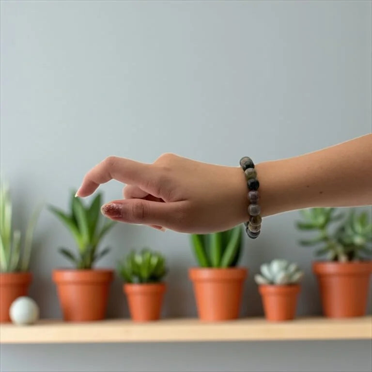 Moss Agate Bracelet – Growth, Healing & Earth Connection
