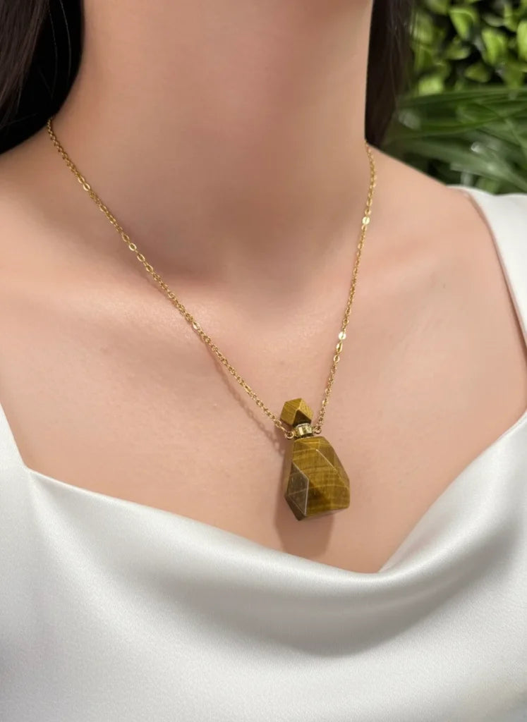 Tiger Eye Necklace – Courage, Focus & Golden Power
