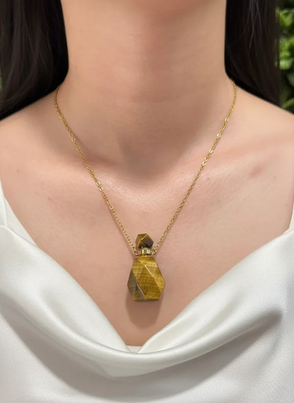 Tiger Eye Necklace – Courage, Focus & Golden Power
