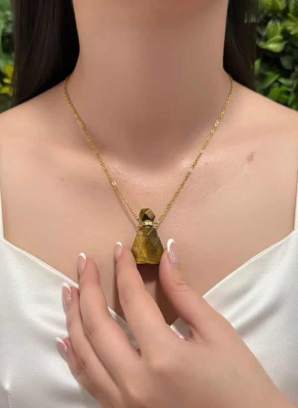 Tiger Eye Necklace – Courage, Focus & Golden Power