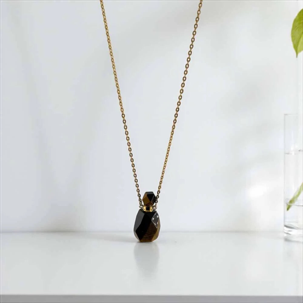 Tiger Eye Necklace – Courage, Focus & Golden Power