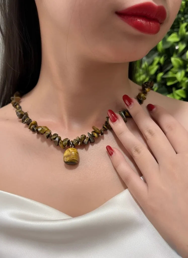 Tiger’s Eye Necklace – Confidence, Strength & Fiery Elegance
