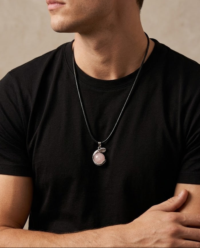 Rose Quartz Serenity Embrace Necklace