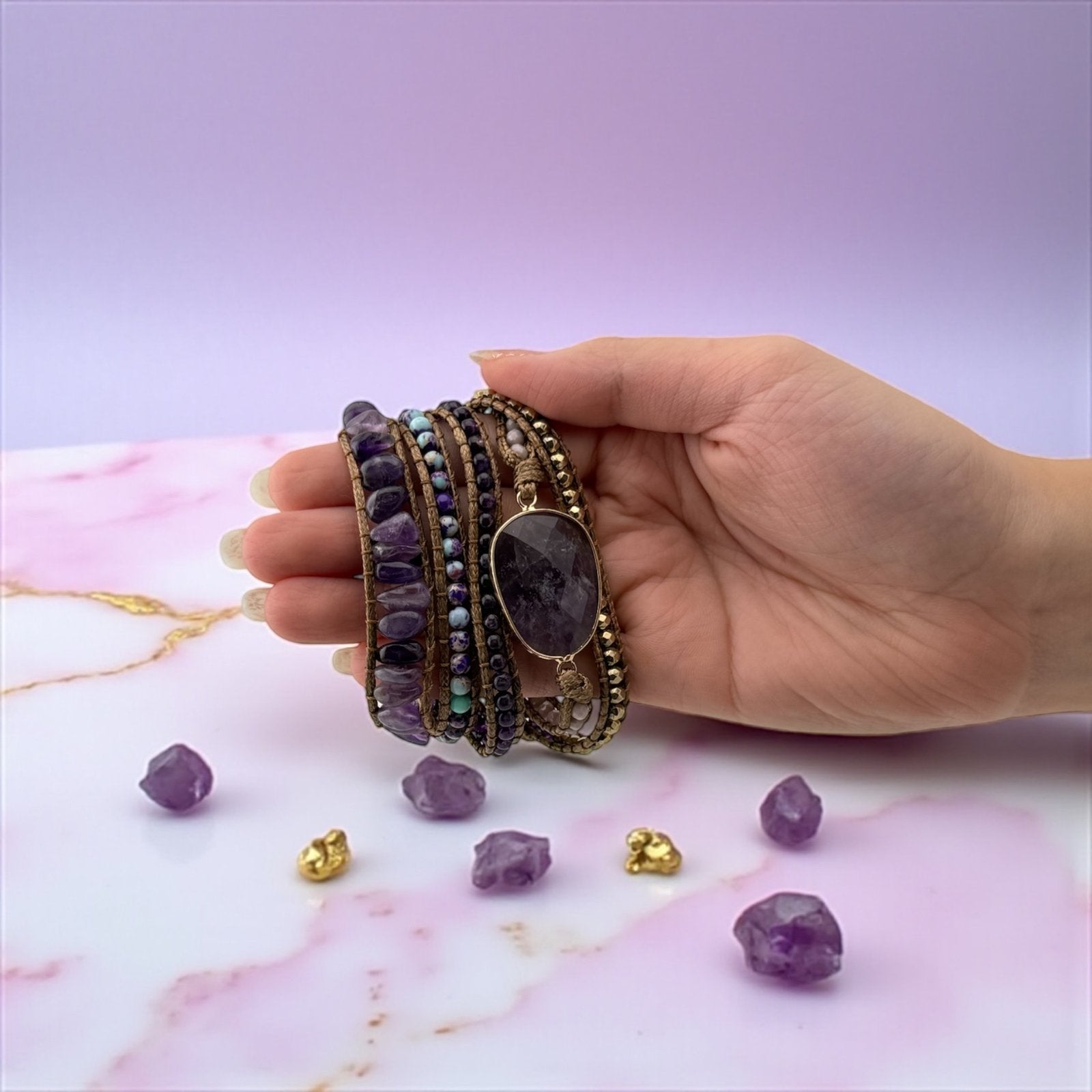 Amethyst Bracelet – Intuition, Calm & Healing Spirit