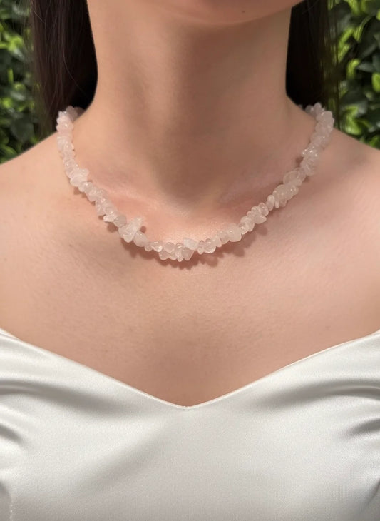 Clear Quartz Chip Necklace – Pure Energy & Divine Clarity
