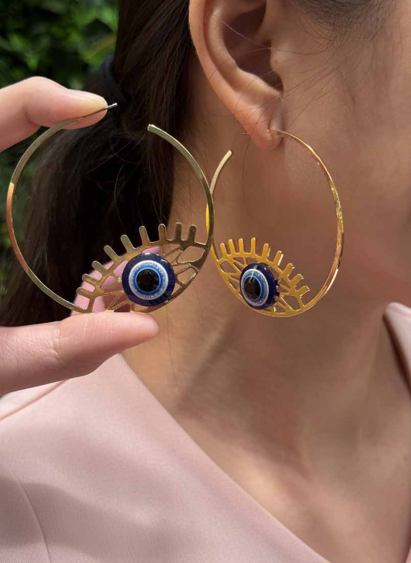 Mystic Gaze Eye Earrings – Metal Protection Jewelry & Spiritual Mystic Gaze Design