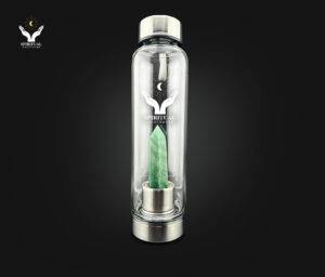 Abundance Flow – Green Aventurine Crystal Bottle