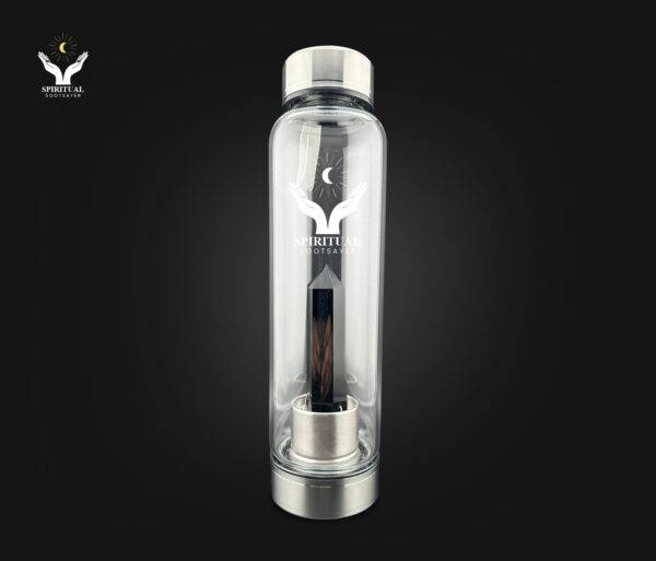 Aura Shield – Black Obsidian Crystal Bottle