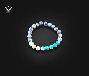 Blue Breeze – Sodalite & Amazonite Bracelet