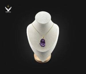 Divine Calm – Raw Amethyst Necklace