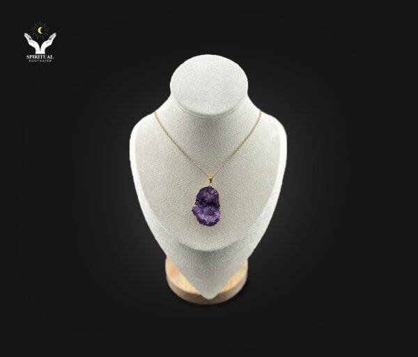 Divine Calm – Raw Amethyst Necklace