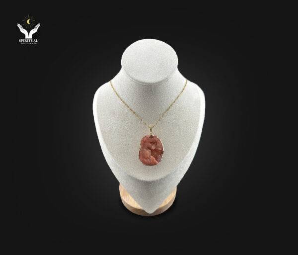 Earth Ember – Raw Red Crystal Necklace