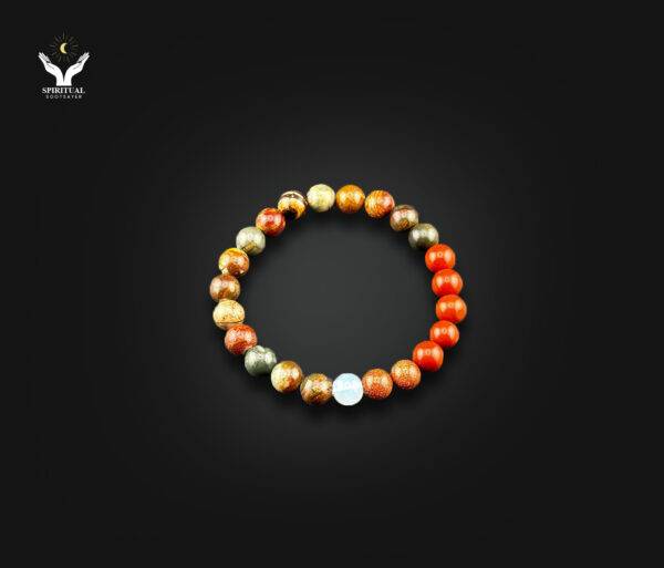 Earth Pulse – Red Jasper & Ocean Jasper Bracelet