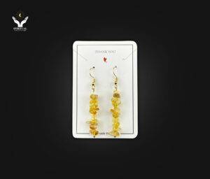 Golden Glow – Citrine Drop Earrings