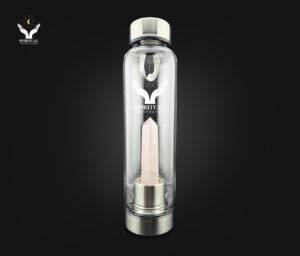 Heart Harmony – Rose Quartz Crystal Bottle