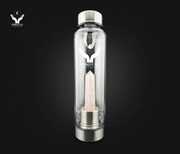 Heart Harmony – Rose Quartz Crystal Bottle