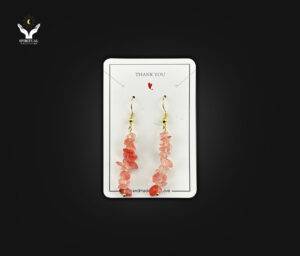 LoveBloom – Rose Quartz Drop Earrings