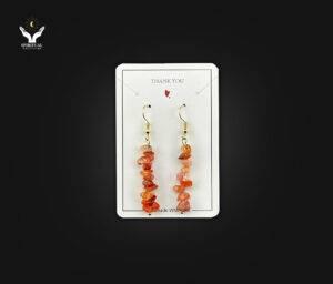 Solar Spark – Carnelian Drop Earrings