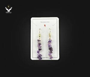 Third Eye Calm – Amethyst Drop Earrings