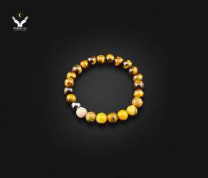 Wild Strength – Mixed Tiger Eye & Jasper Bracelet