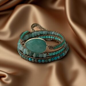 Aqua Roots Stone: Amazonite, Hematite, Turquoise Howlite Purpose: Inner strength, alignment with truth, attracting grounded opportunities in career and personal growth.